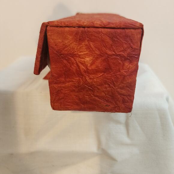 Set of 4 Red Gold Gem Napkin Rings with Box Made in India Holiday Table Deco - Picture 13 of 15